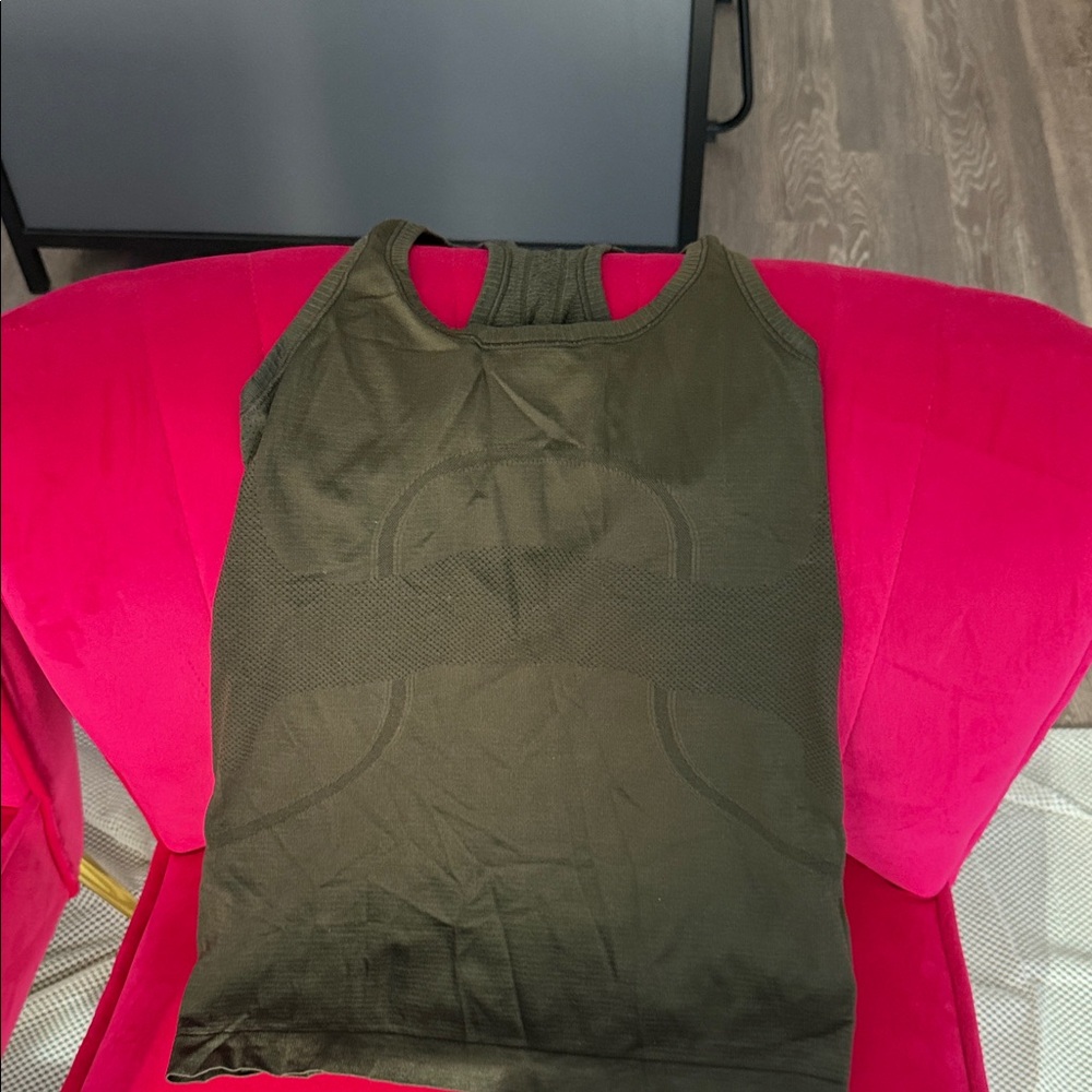Lululemon Athletica Dark Green Tank Top- swifty